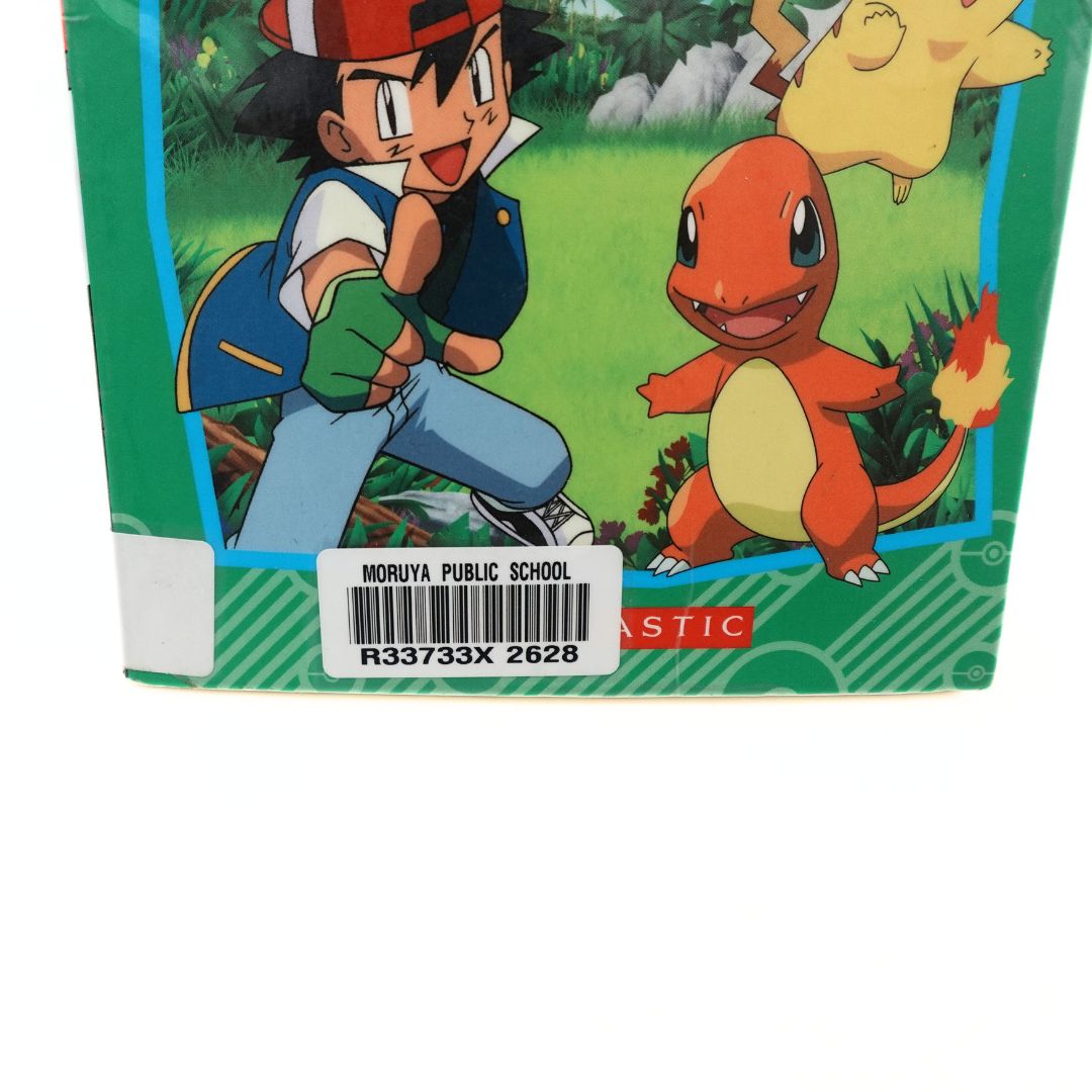 Front cover of the Pokemon Talent Showdown book showing the barcode attached by Moruya Public School