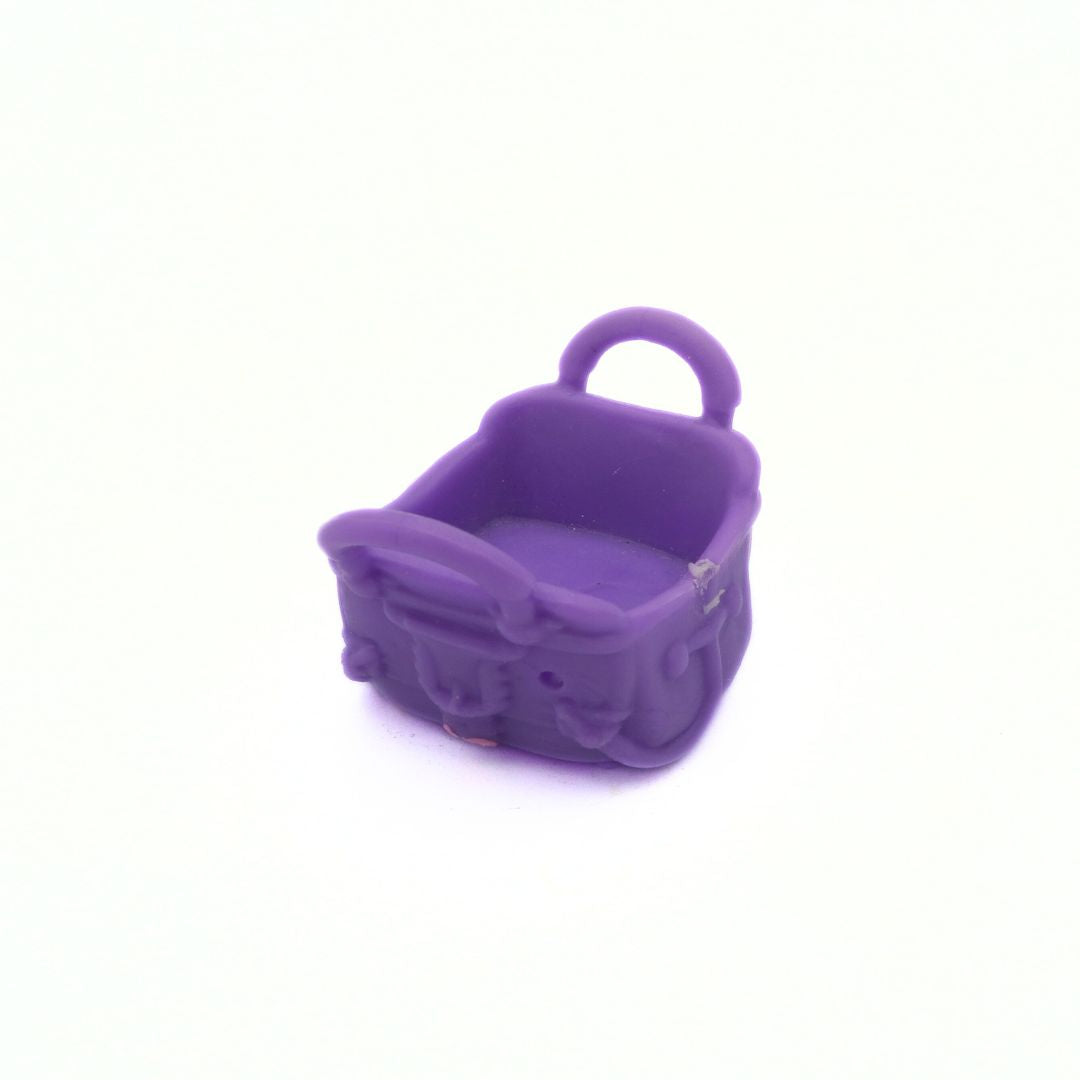 Purple rubber basket for a Littlest Pet Shop toy
