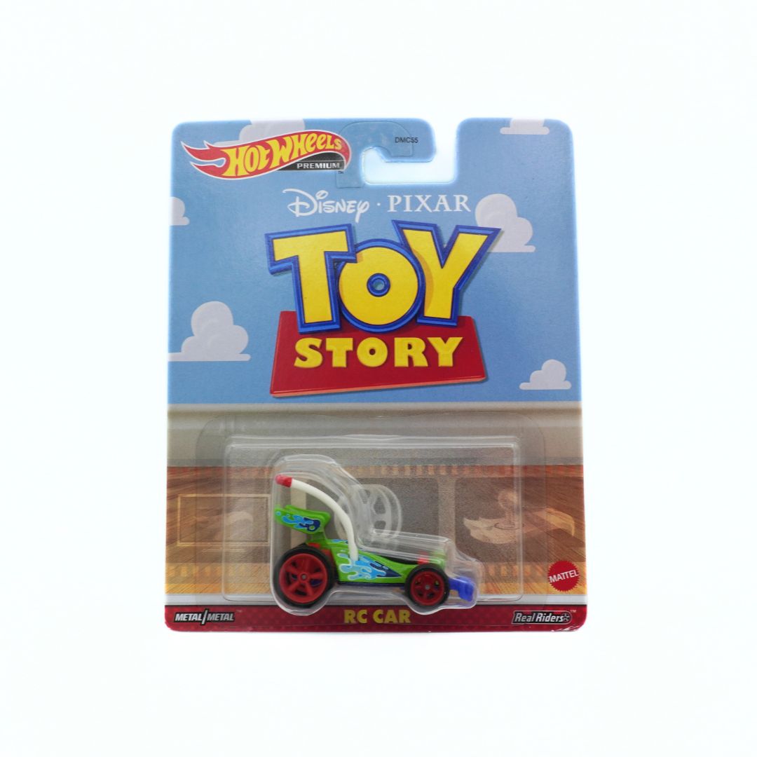 Hot Wheels Toy Story RC car in packaging on a white background