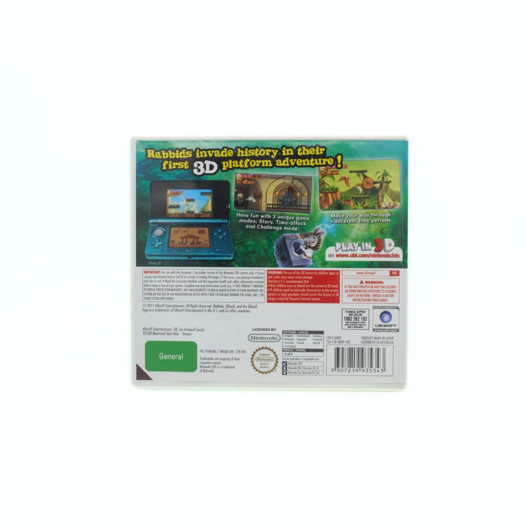 Video game box with graphics and text on a white background