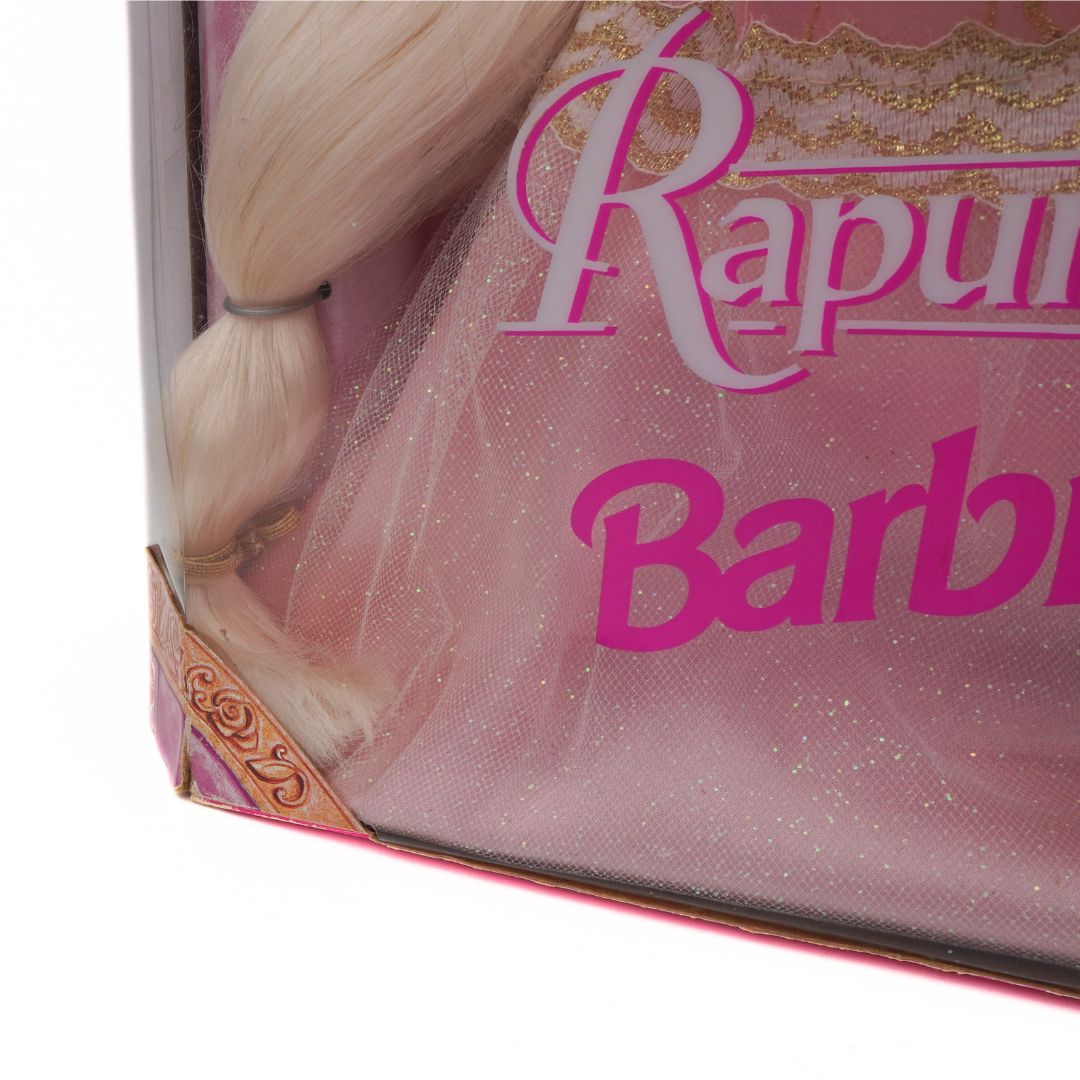 Barbie Rapunzel doll in packaging with visible branding