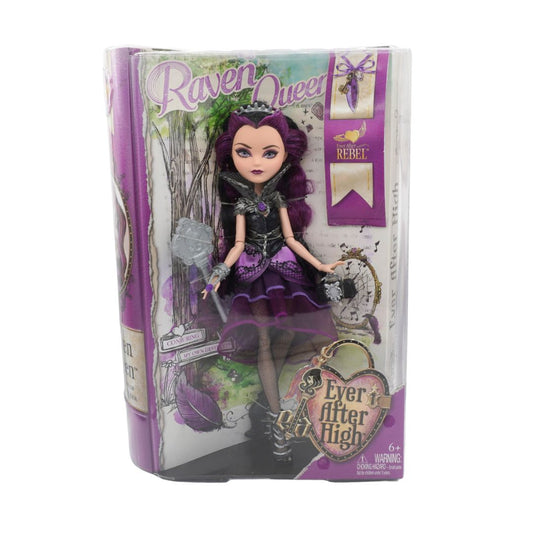 Raven Queen doll from Ever After High in packaging on a white background