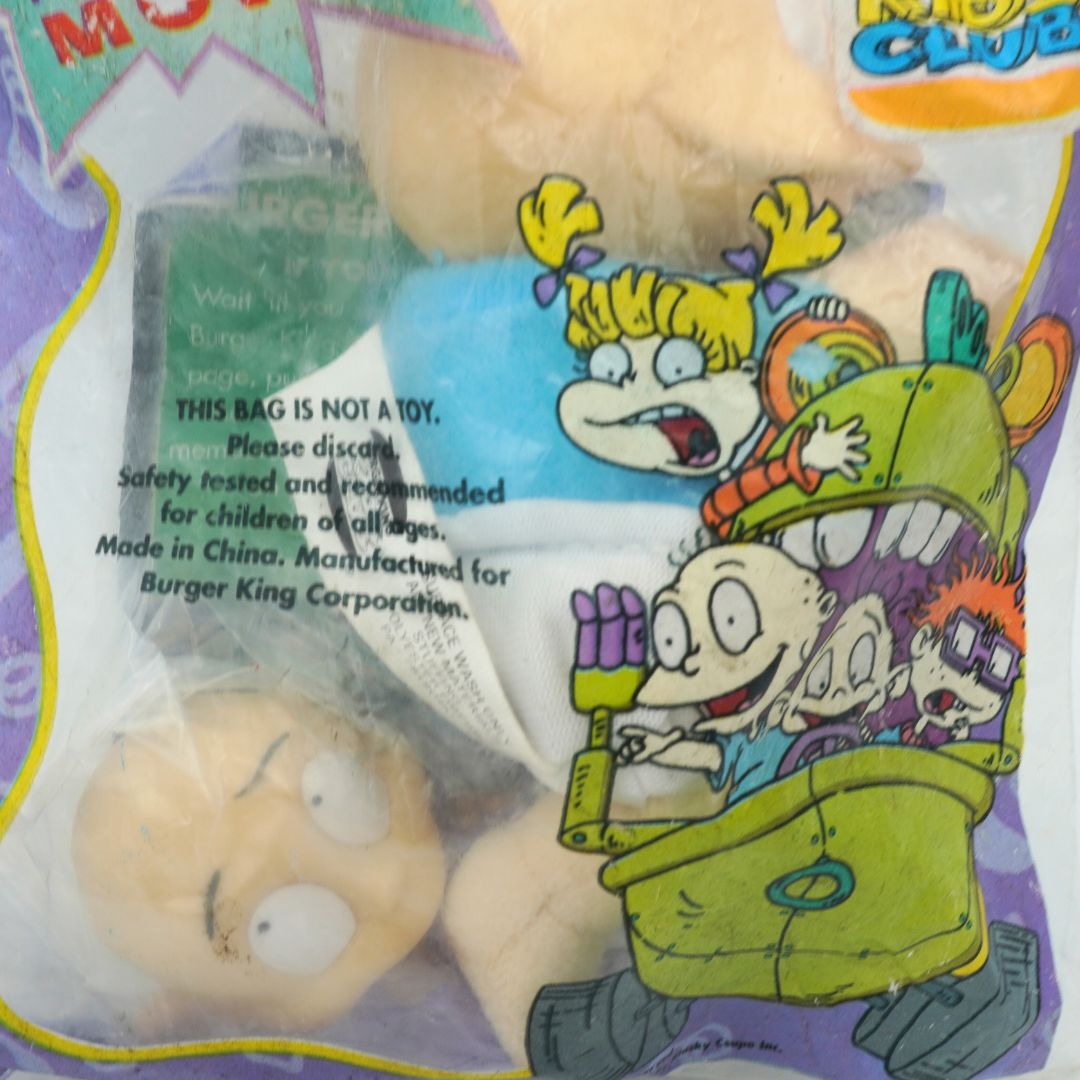 Closeup of a vintage 1998 Nickelodeon Rugrats Movie Burger King toy