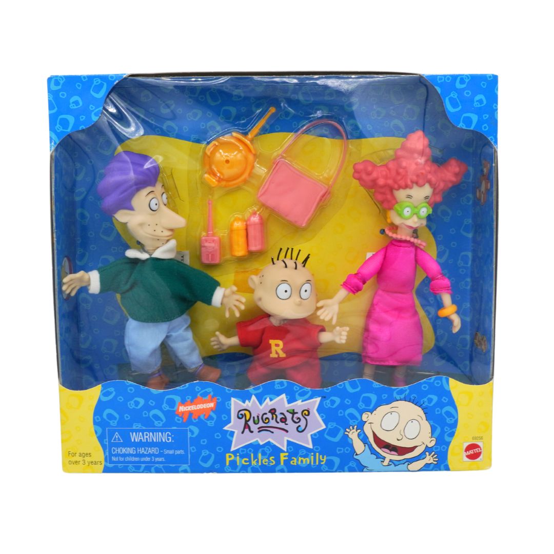 Packaged toy set of characters from the 'Rugrats' series with accessories.