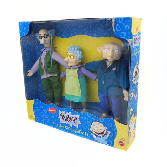 Packaged toy figures of the Rugrats Pickles Grandparents with colorful box design.