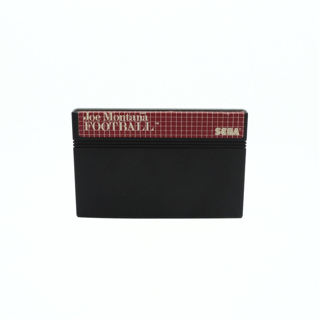 Joystick cover with 'Joe Montana Football' and Sega branding on a white background
