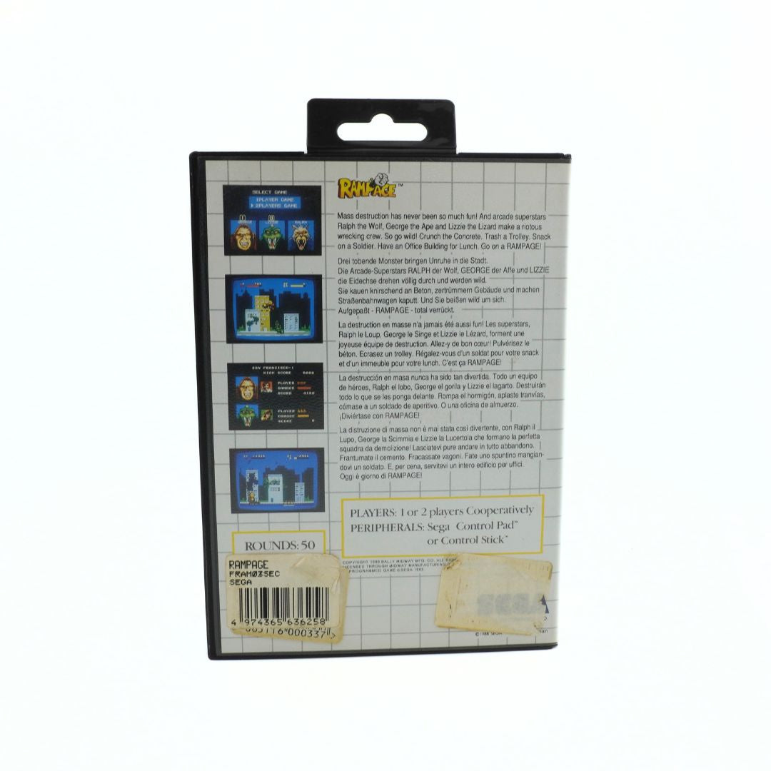 Back view of a video game cartridge packaging with text and graphics on a white background