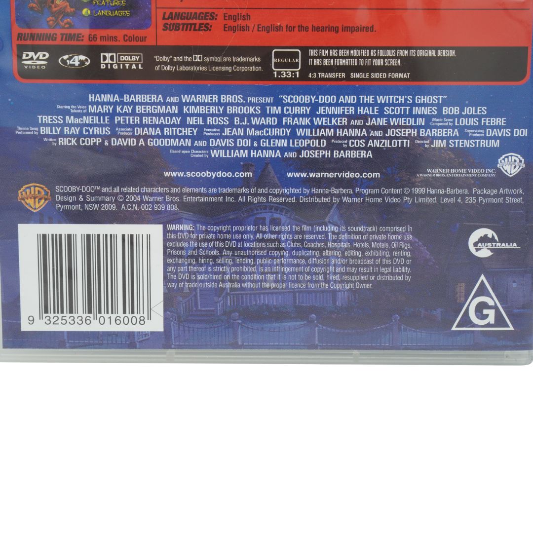 Back cover of a DVD with text, barcodes, and logos on a white background
