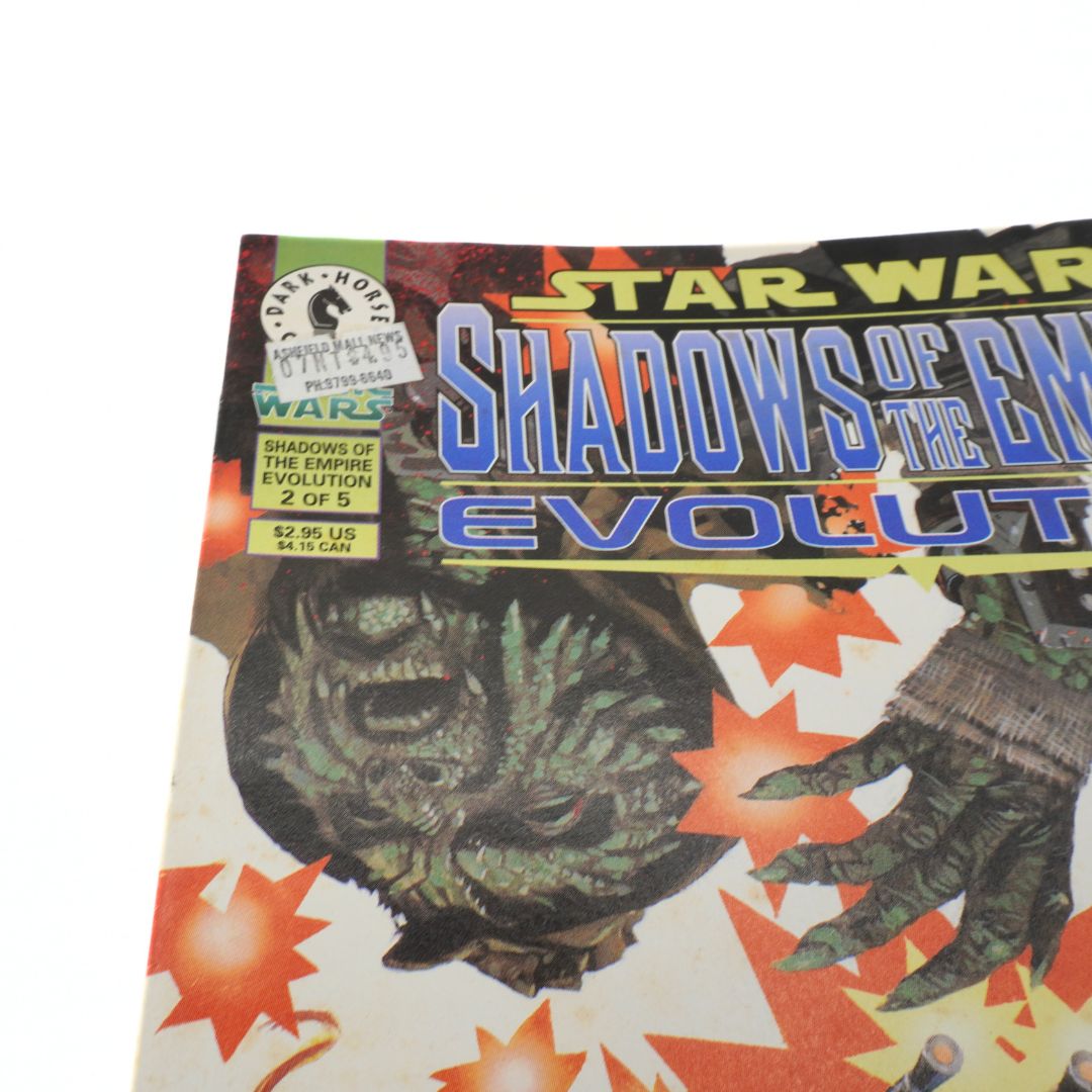 Comic book cover of 'Star Wars: Shadows of the Empire' with a creature illustration on a white background.