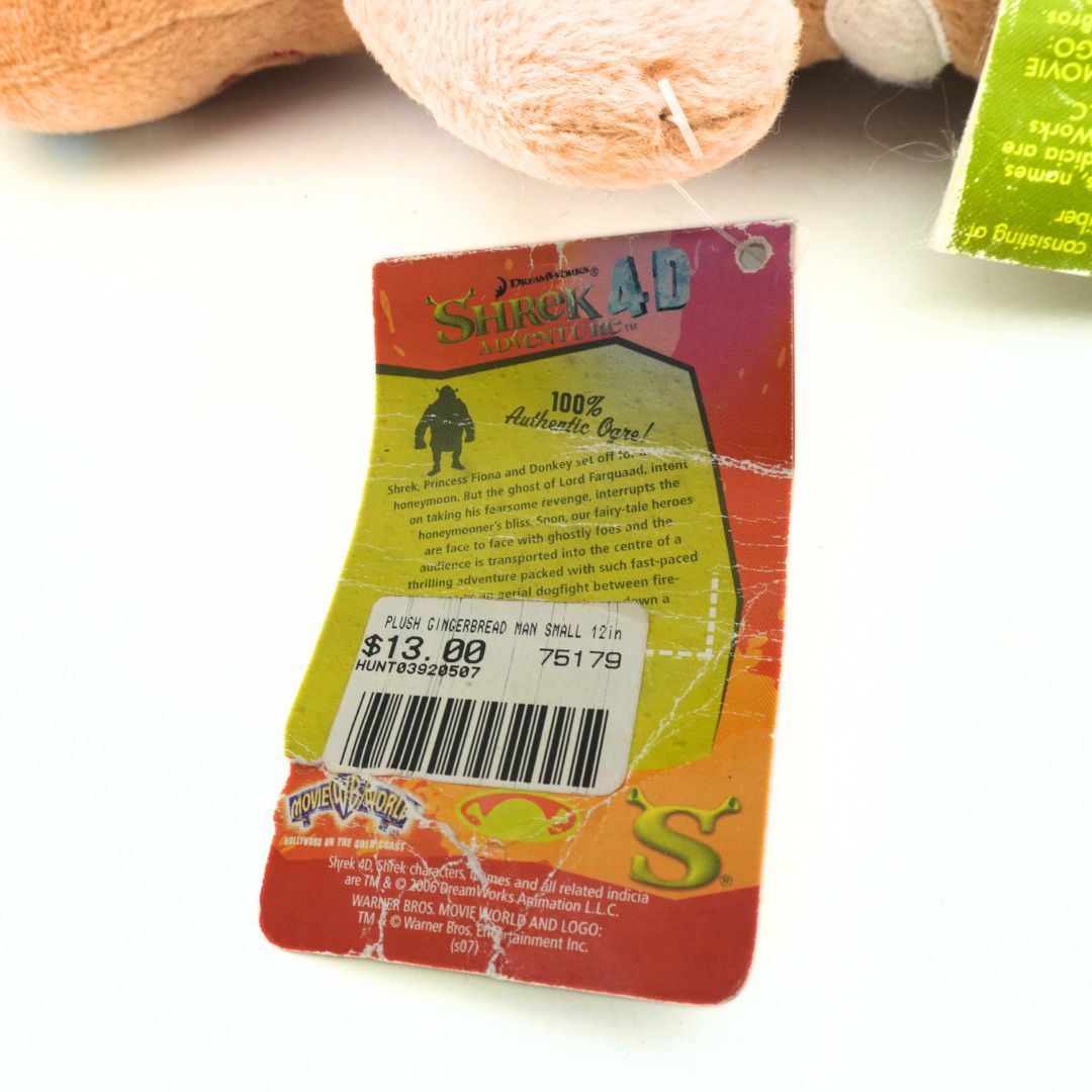 Shrek 4D toy packaging with price tag on a white background