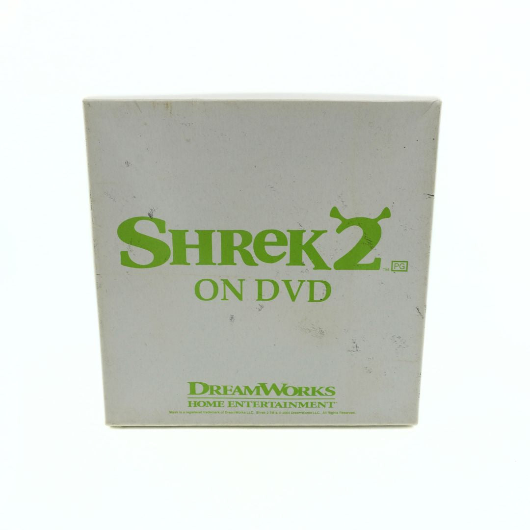 Shrek 2 DVD box with DreamWorks logo on a white background