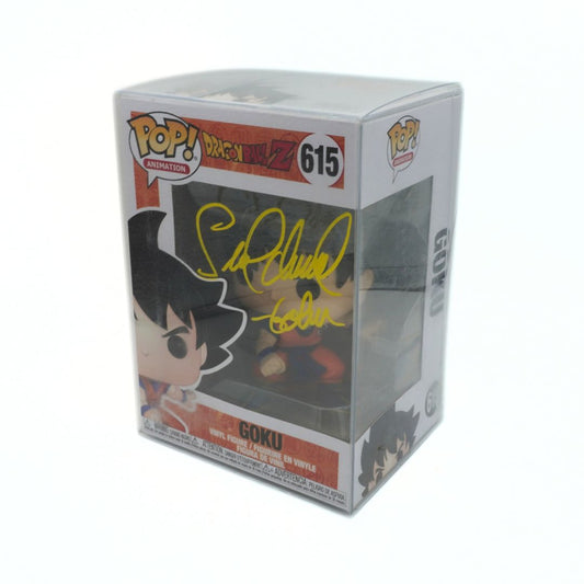 Pop! Vinyl box featuring a character from Dragon Ball Z with 'Goku' text on a white background