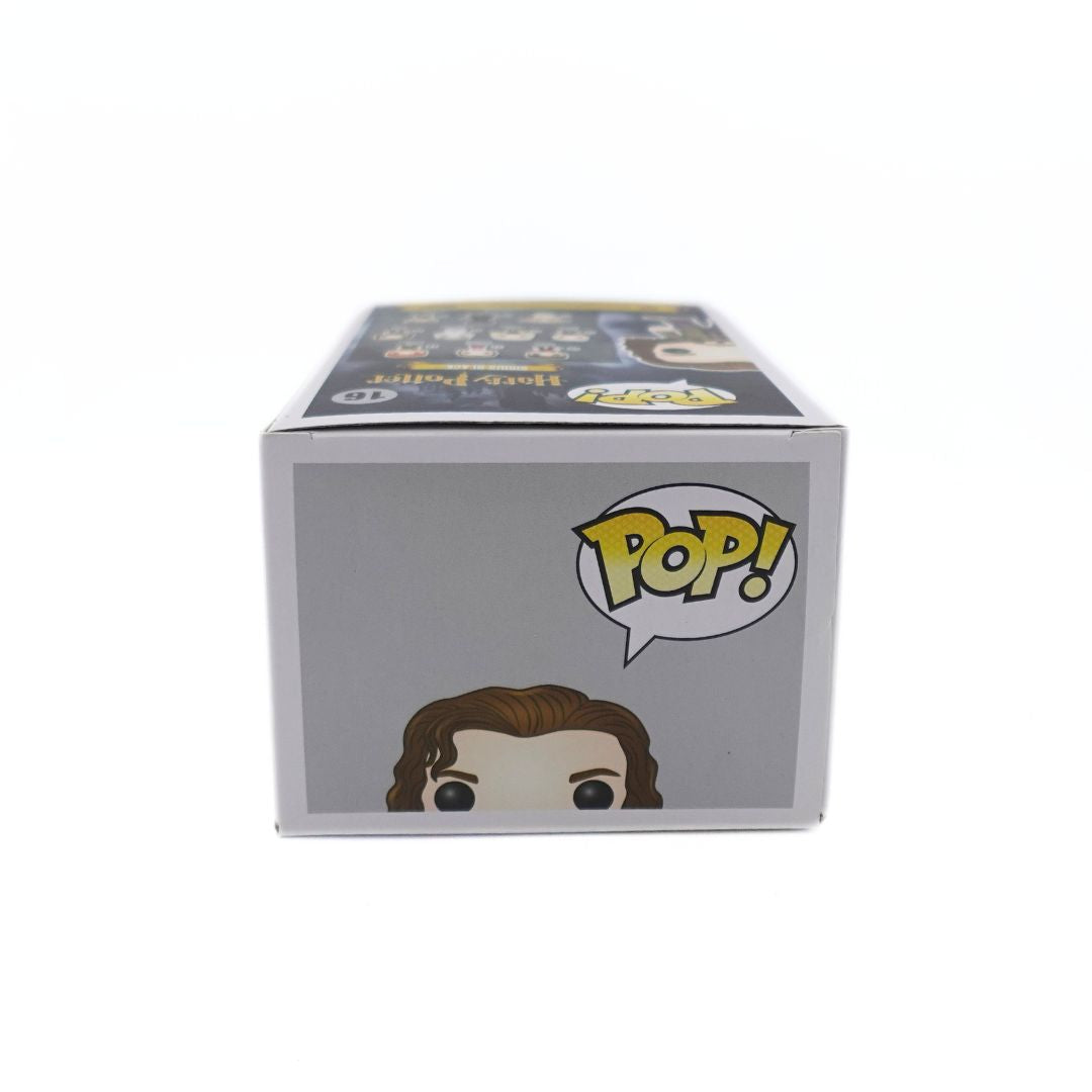 Top down image of the Sirius Black 16 Funko Pop box 