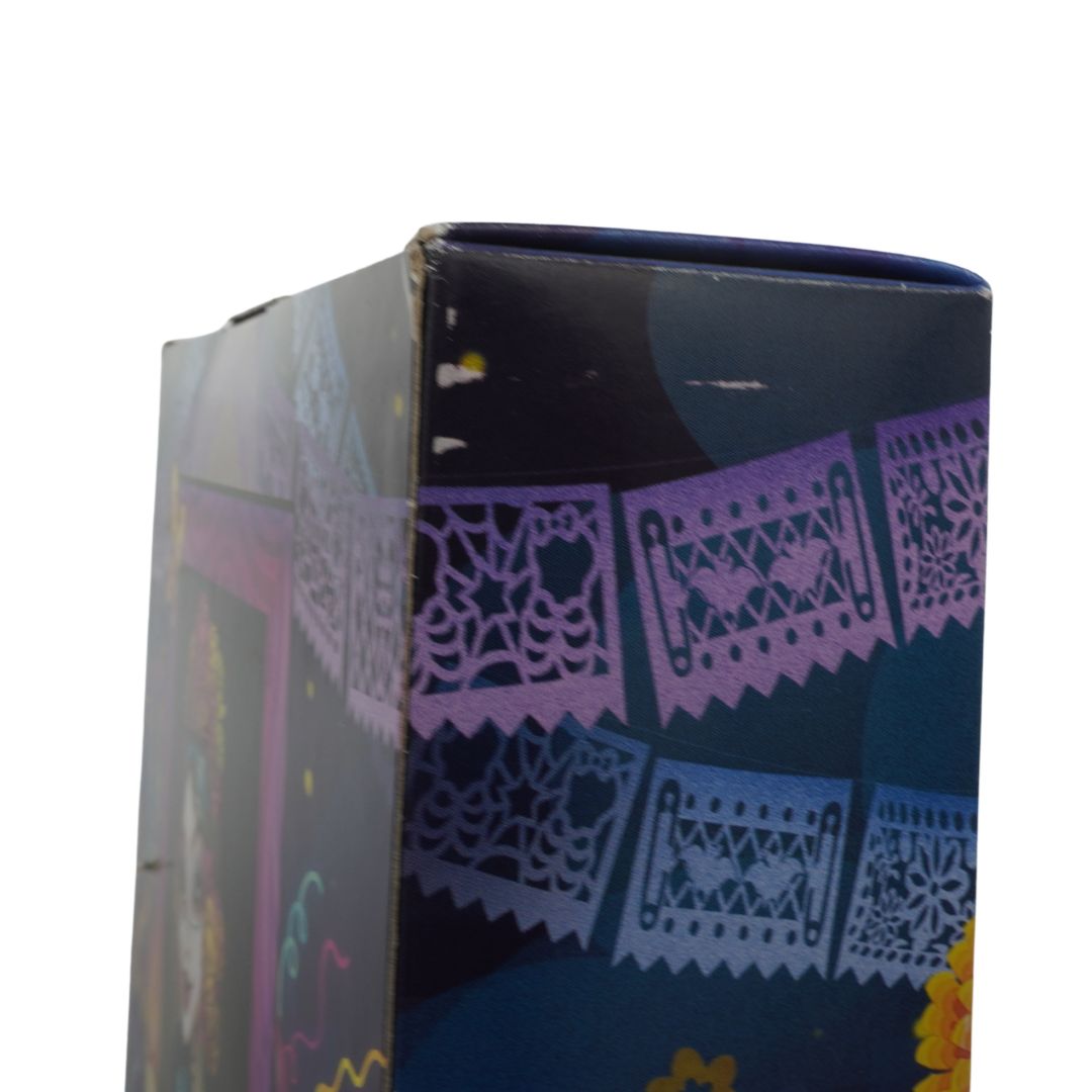 Decorative box with colorful patterns on a white background