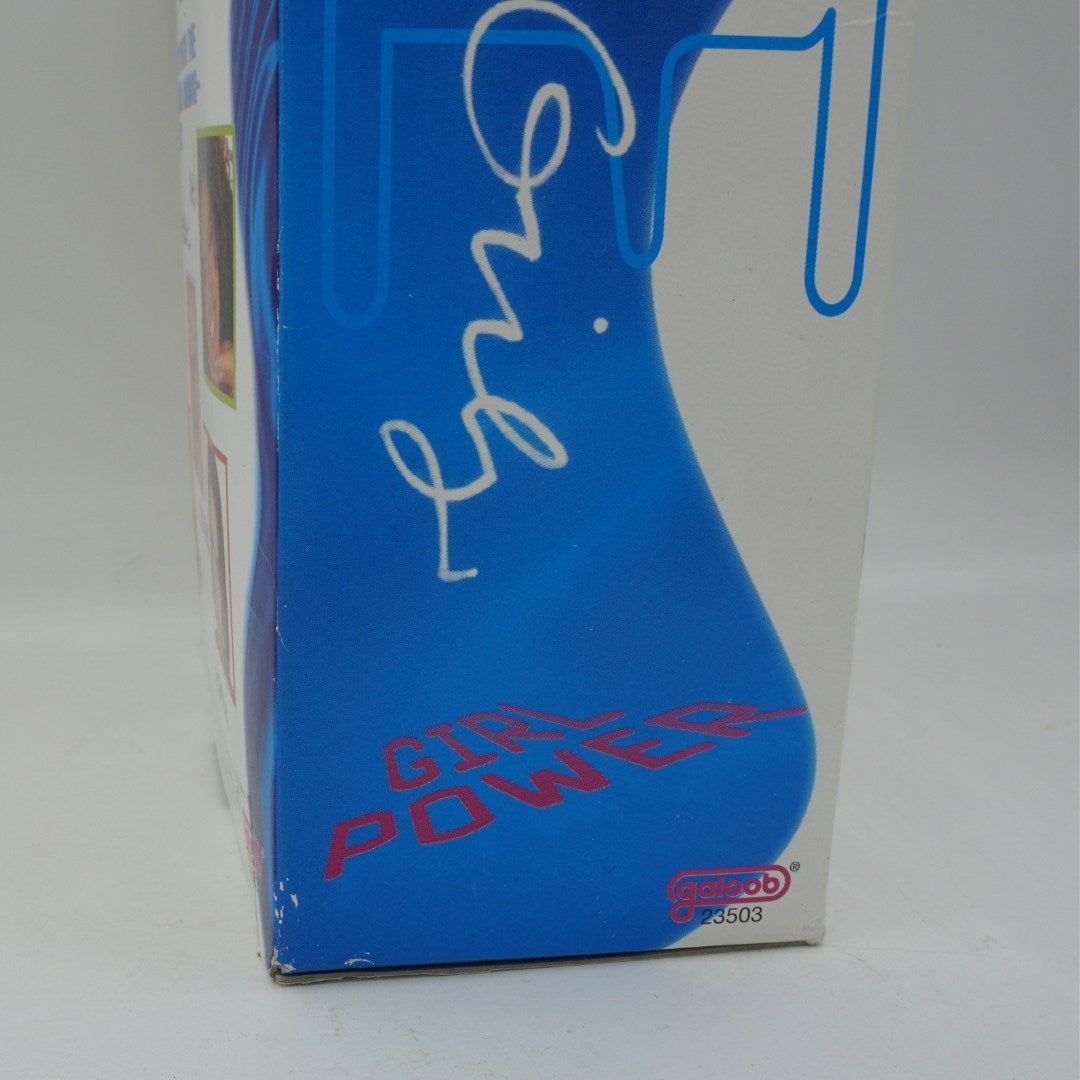 Box with blue design and 'Girl Power' text on a white background