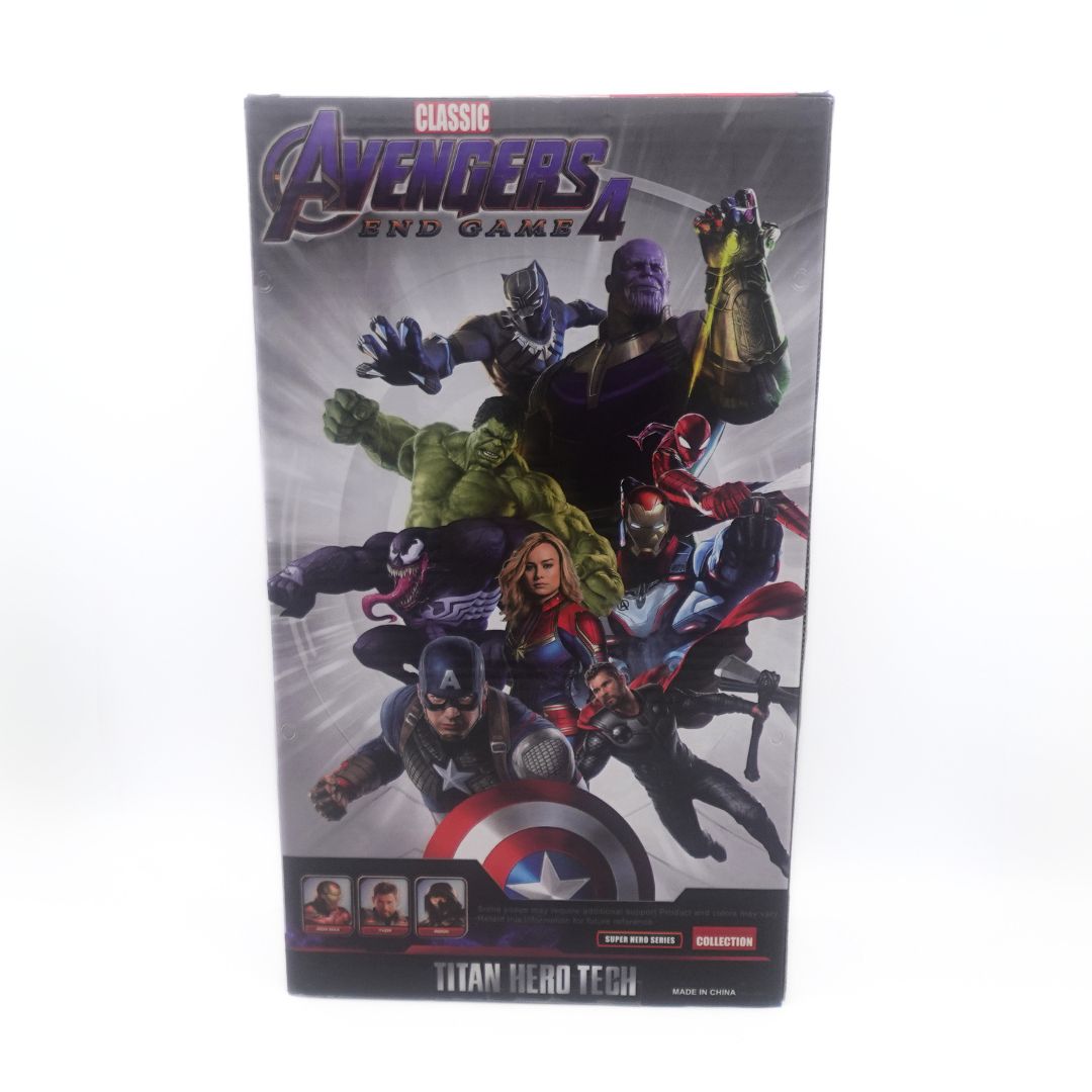 A box holding a Spiderman figurine, from an unbranded store