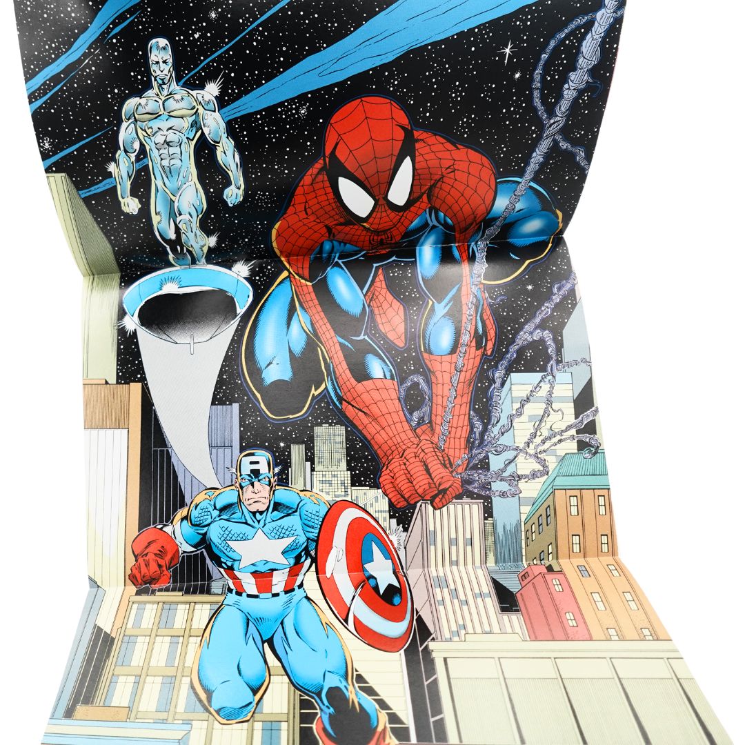 Photo of the unfolded poster included with the Spiderman 30th Anniversary Comic Book