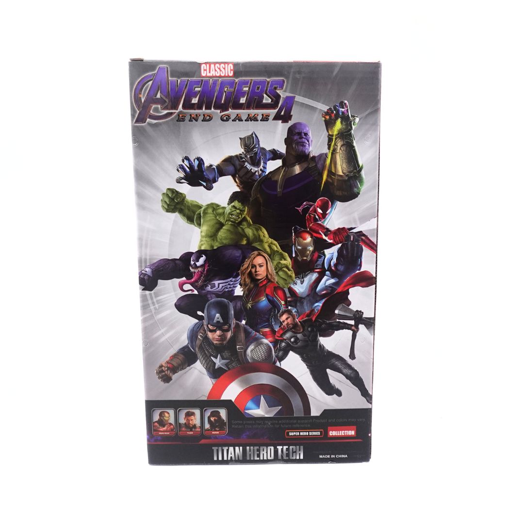 Back photo of the Avengers End Game 4 Spiderman Titan Hero Tech figure