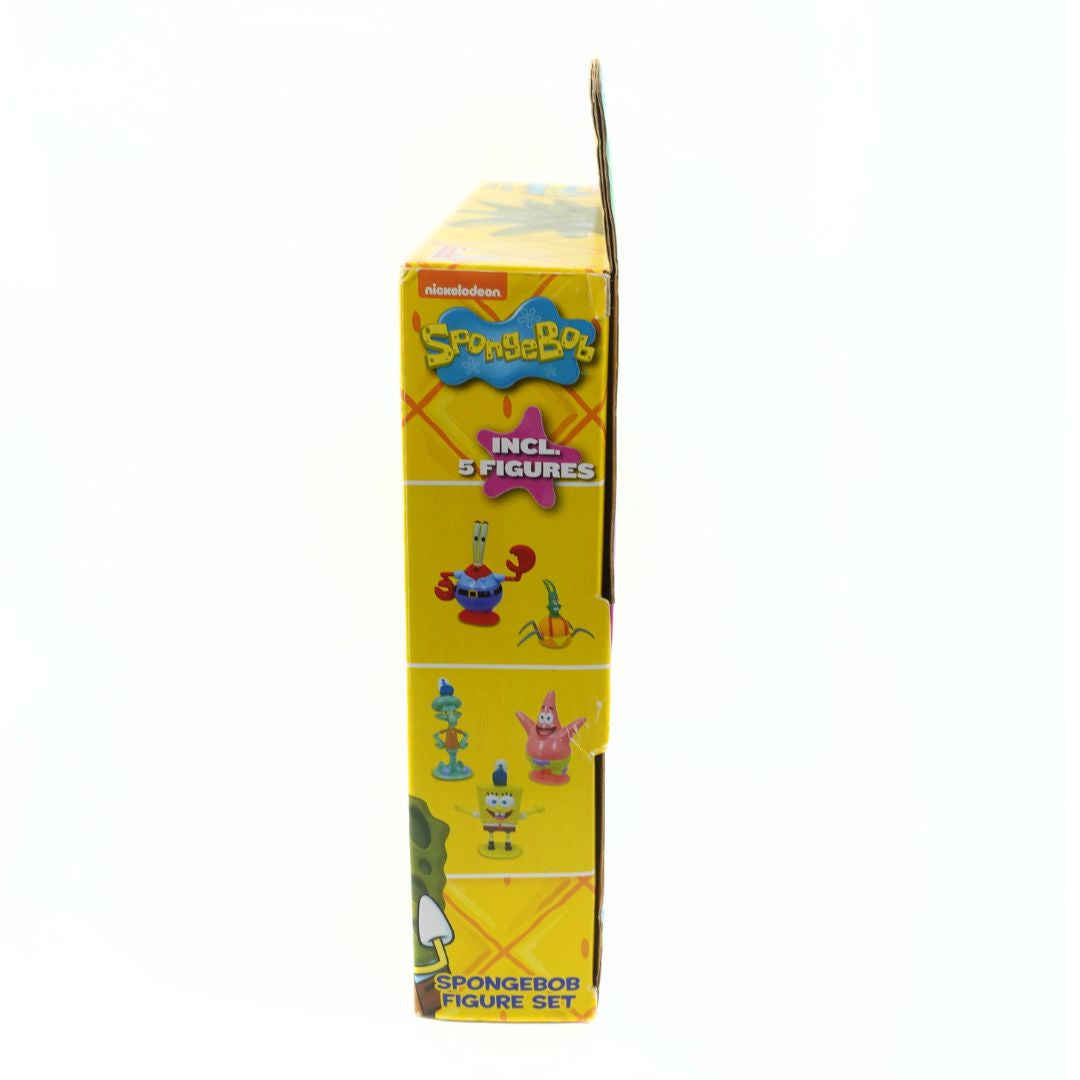 SpongeBob SquarePants toy figure set packaging on a white background