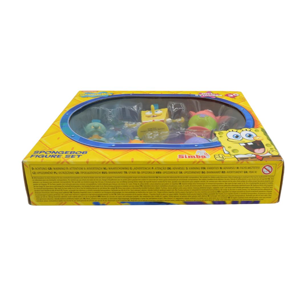 SpongeBob Figure Set packaging on a white background