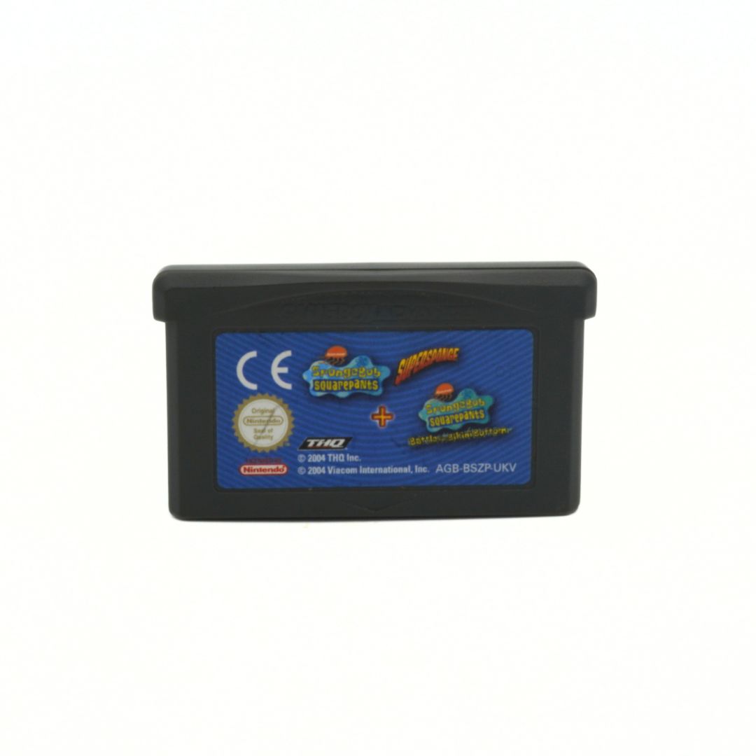 Game cartridge with branding on a white background