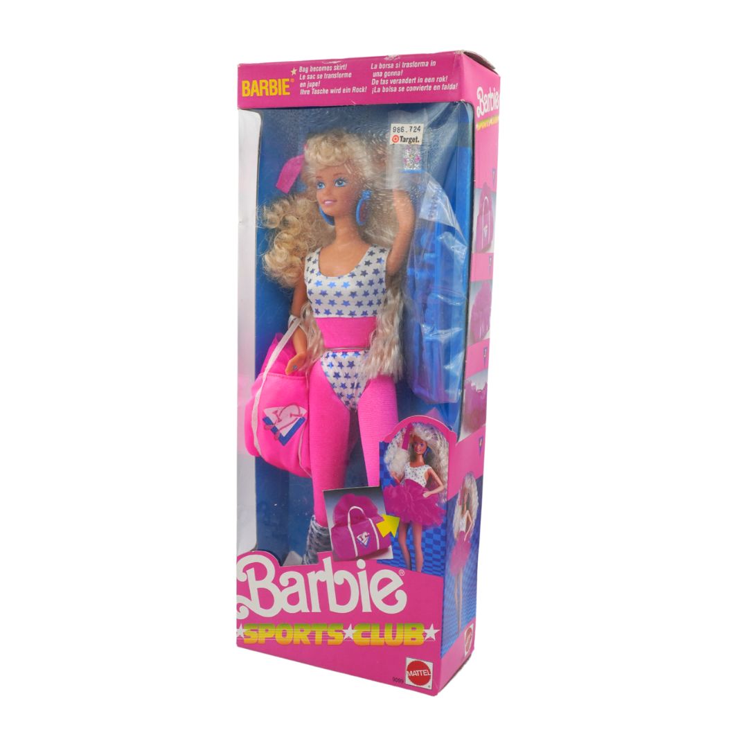 Barbie Sports Club doll in packaging on a white background
