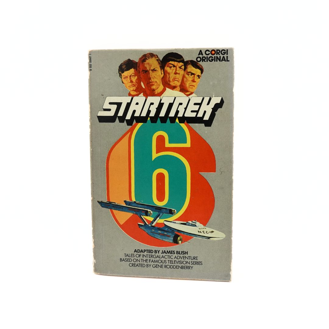 Cover of the 1974 edition of Star Trek 6, by Corgi and adapted by James Blish