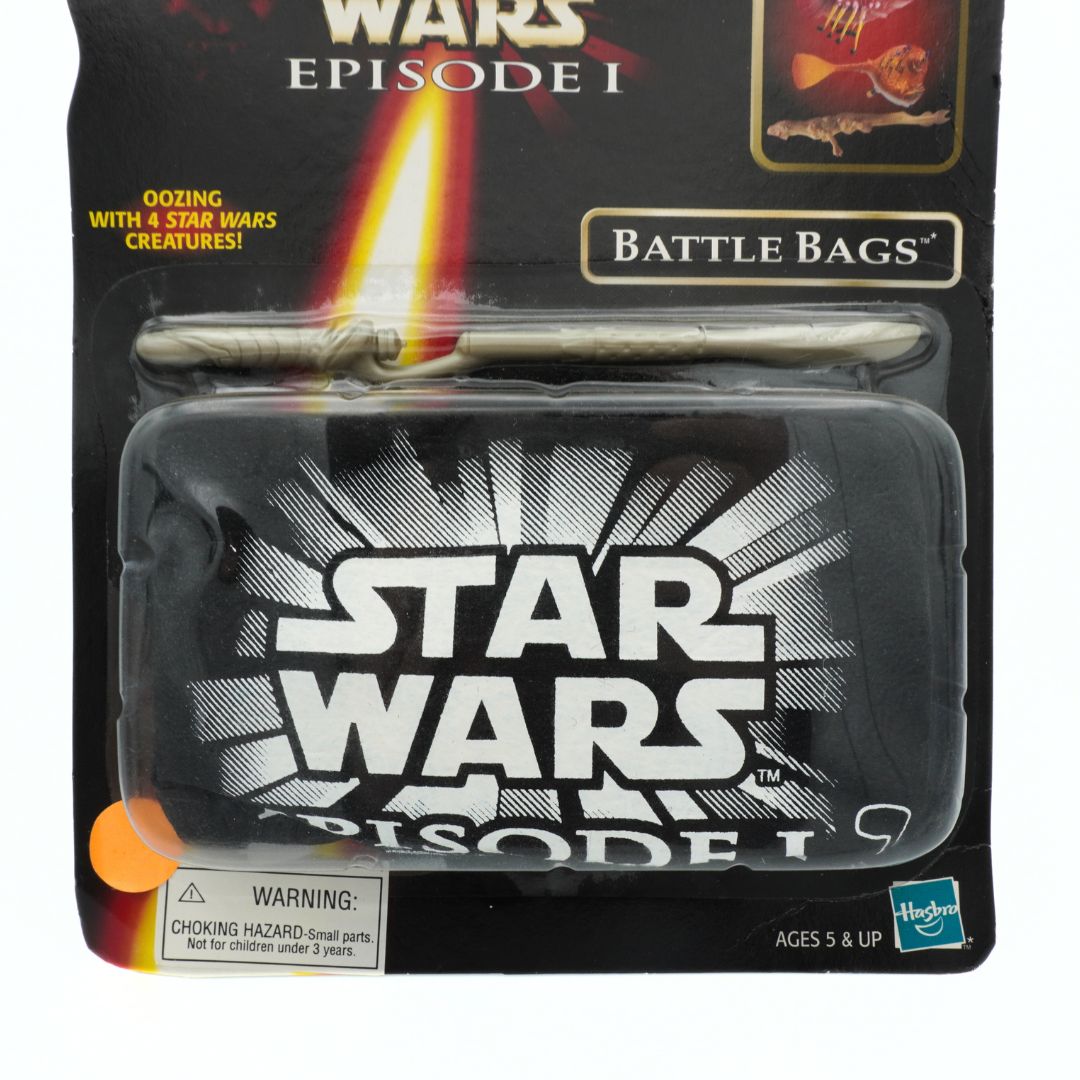 Closeup of a 1998 Star Wars Battle Bag created by Hasbro