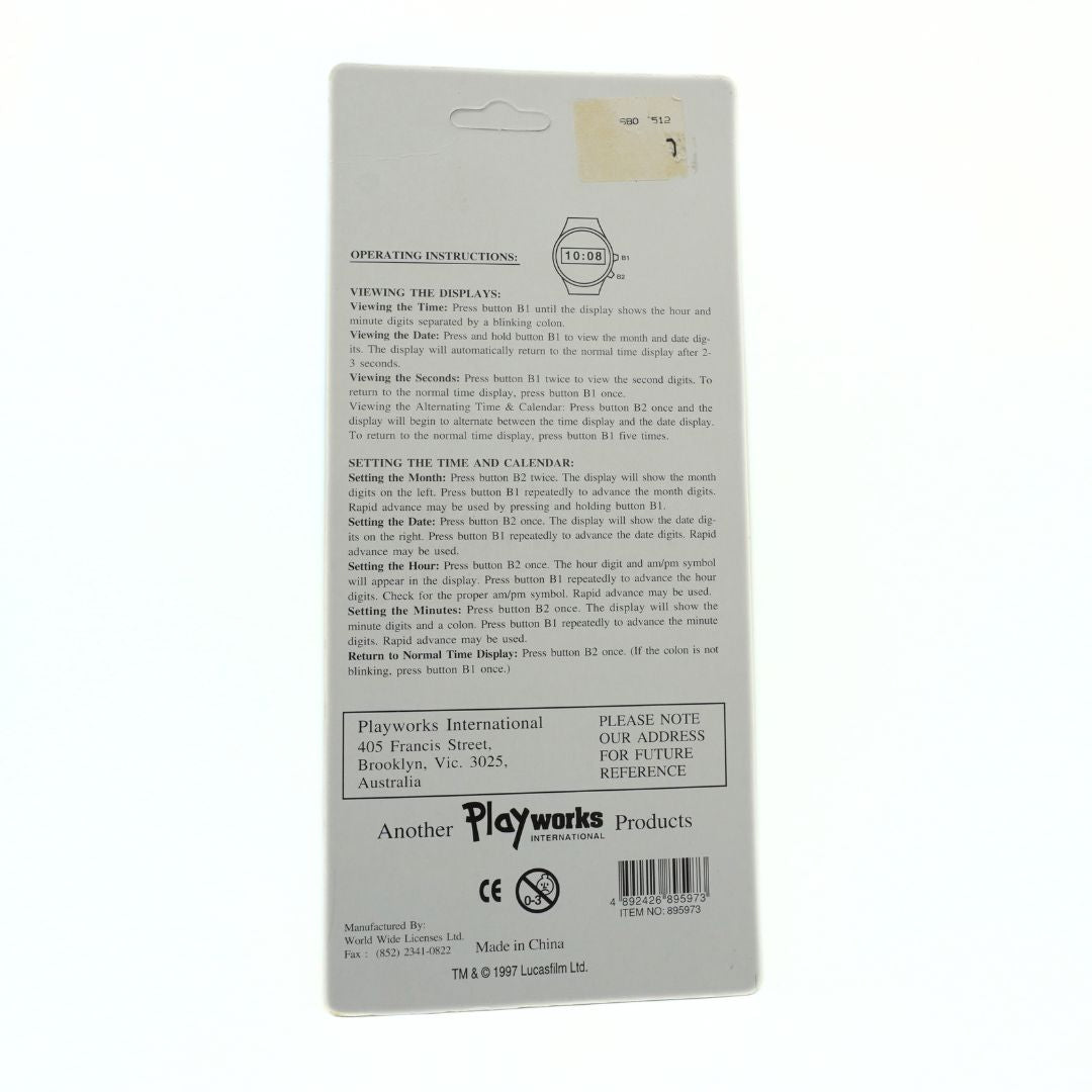 Back of a Playworks product packaging with text and branding.