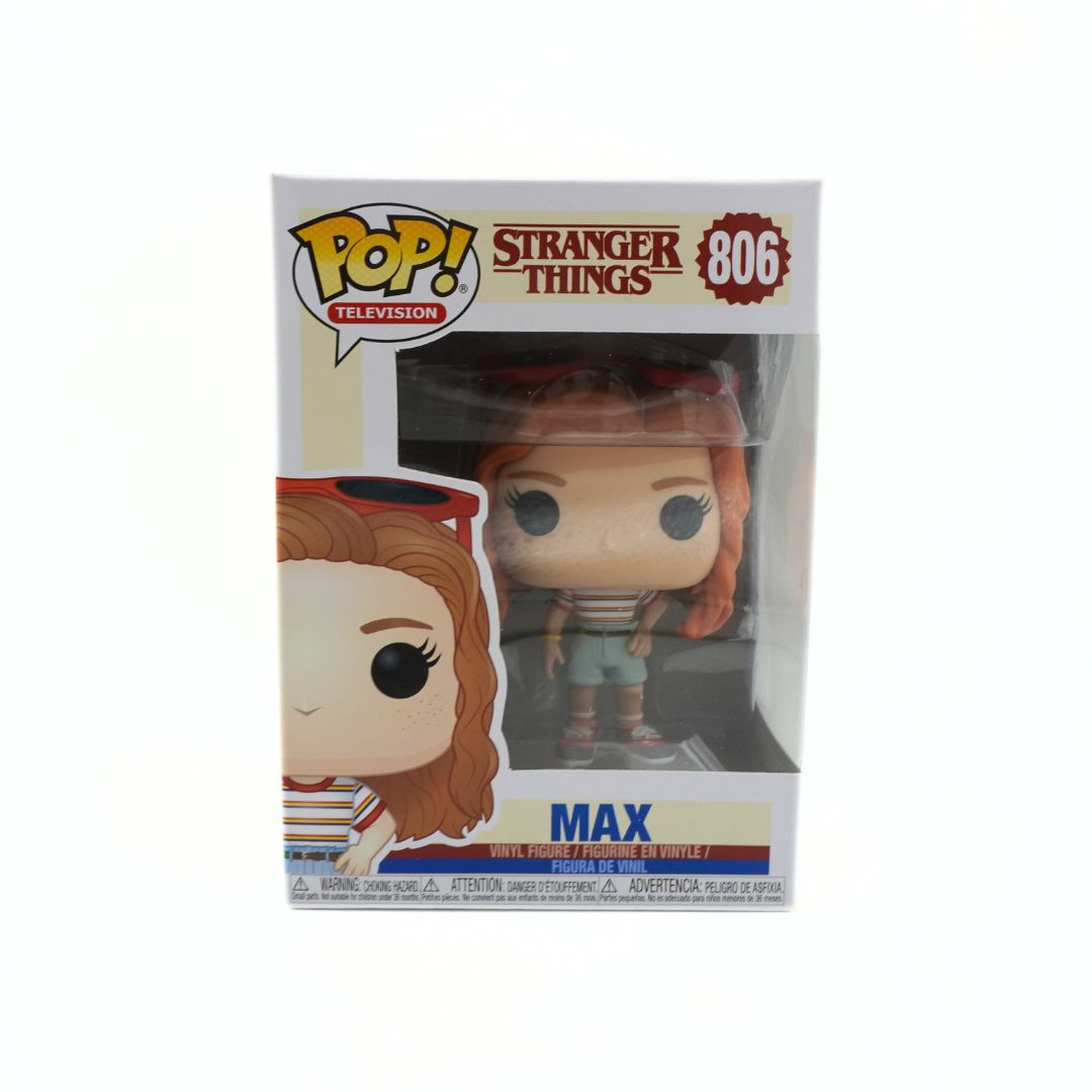 Funko Pop! Stranger Things Max figure in packaging on a white background
