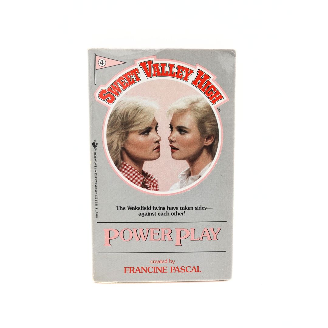 Front cover of the 1988 paperback edition of the Francine Pascal book Power Play from Sweet Valley High