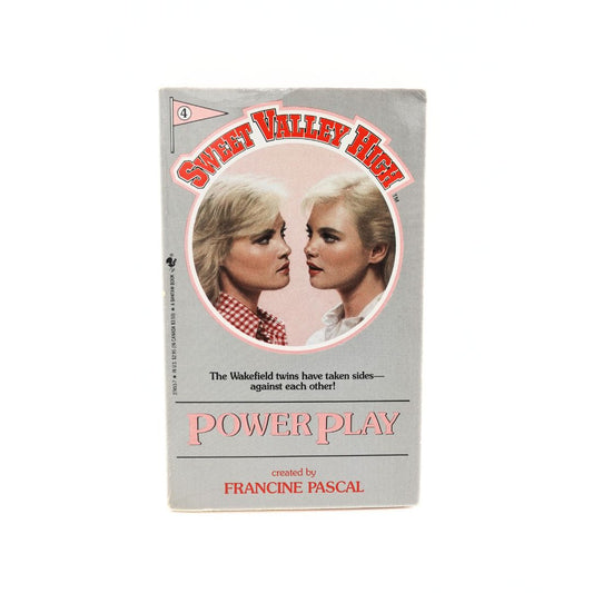 Front cover of the 1988 paperback edition of the Francine Pascal book Power Play from Sweet Valley High