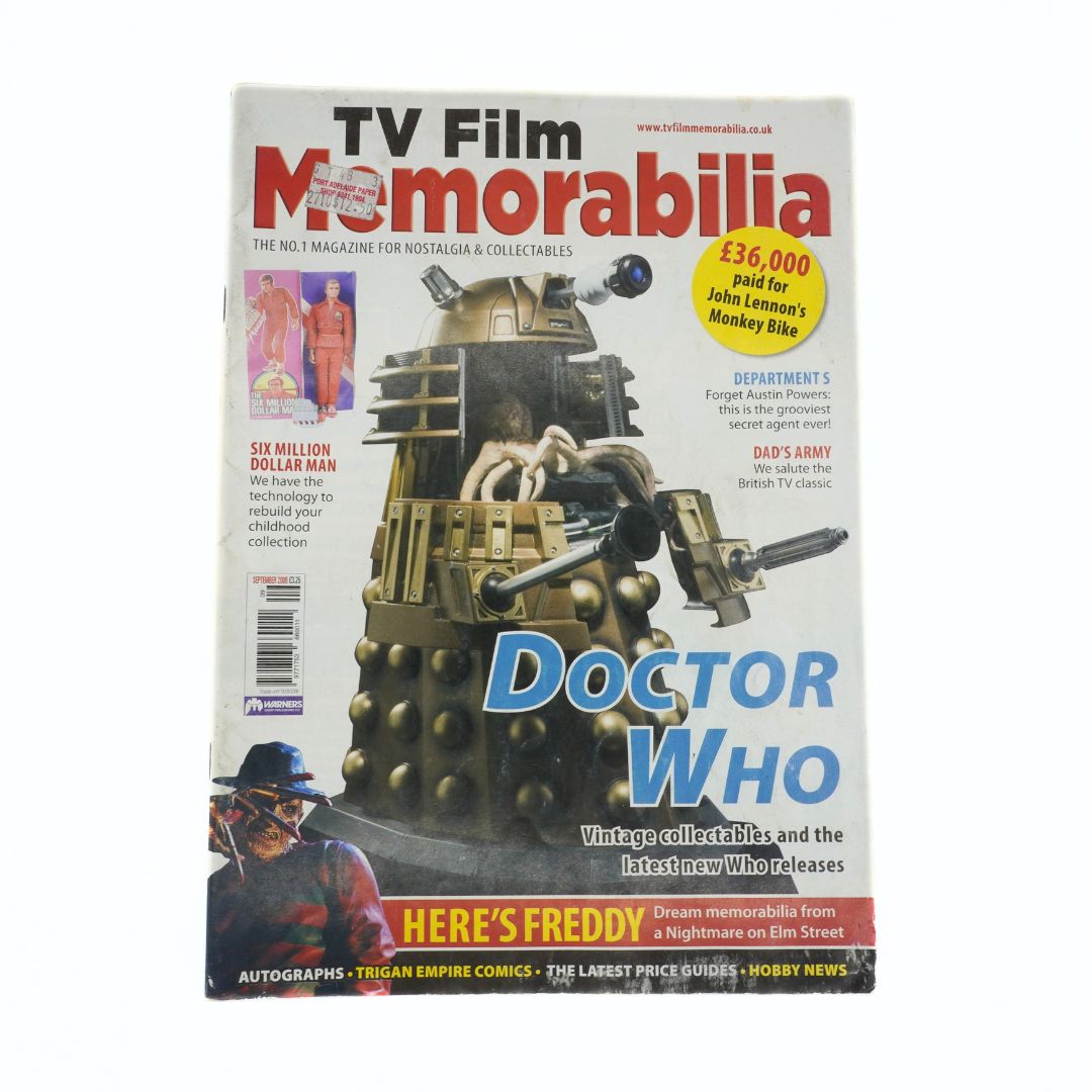 September 2008 issue of TV Film Memorabilia featuring an open Dalek on the cover