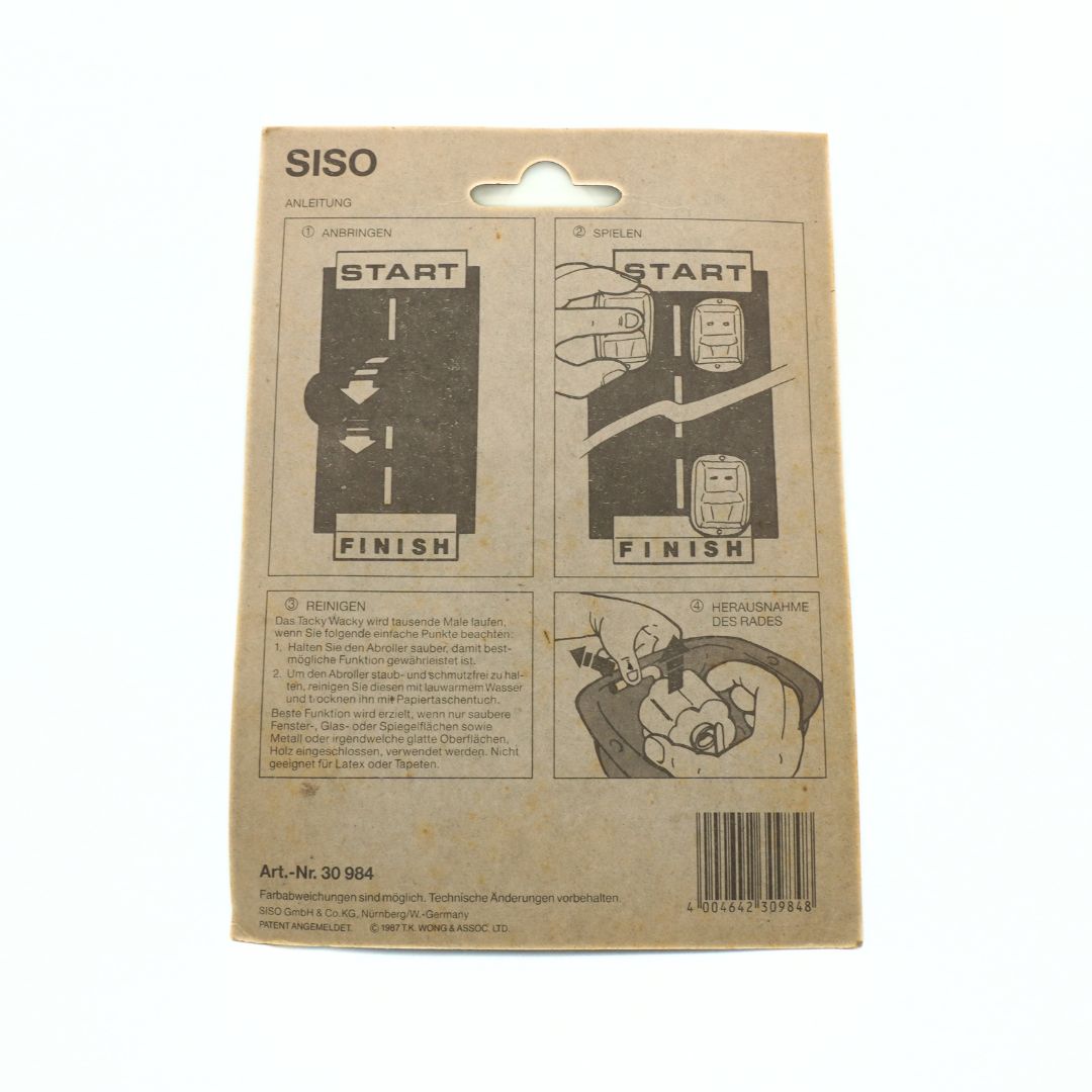 Cardboard packaging with illustrations and text, featuring the brand 'SISO'.