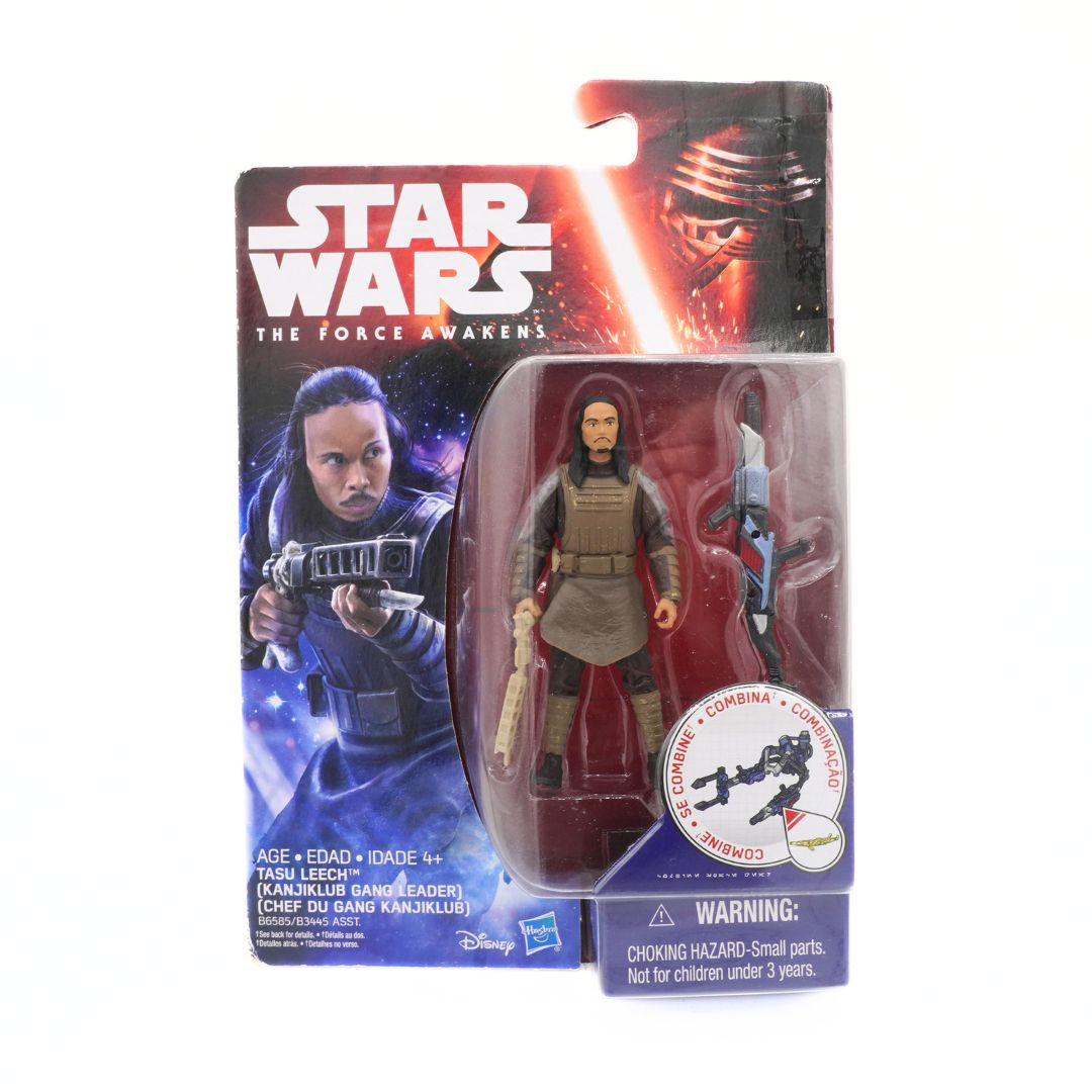 Star Wars action figure in packaging with character illustration