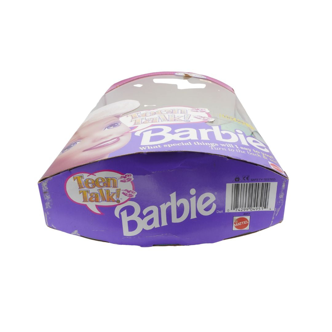 Barbie Teen Talk doll packaging on a white background