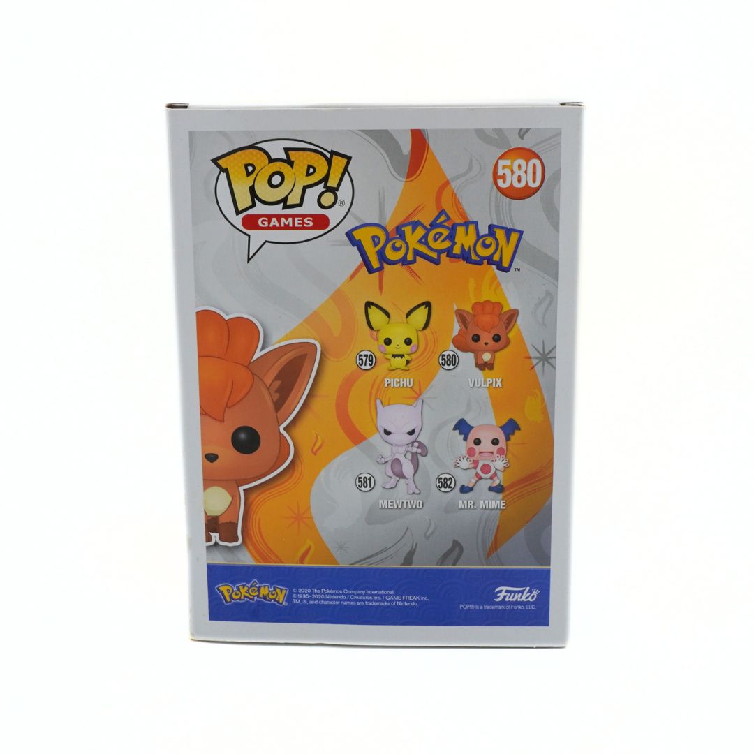 Pokémon Funko Pop! packaging with characters and branding on a white background