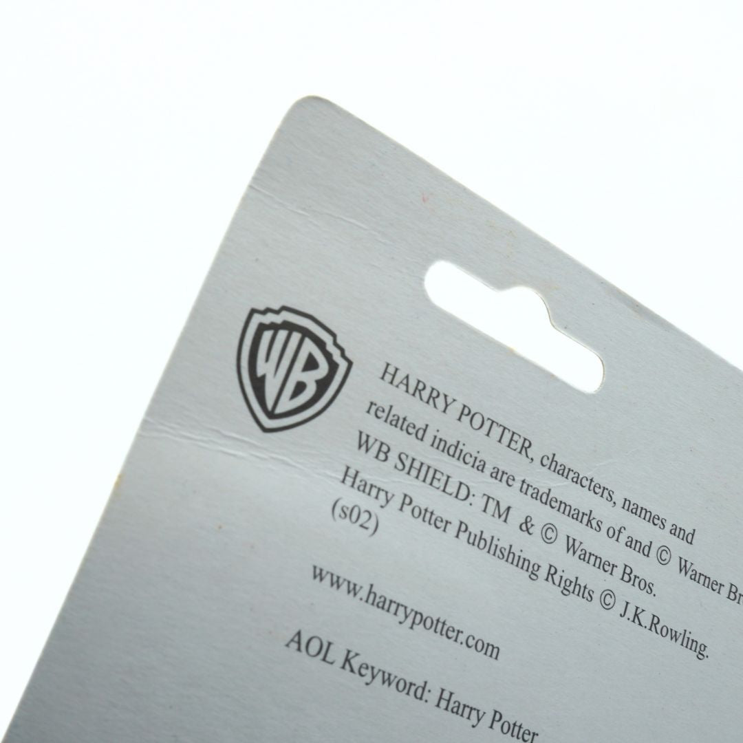 Back of a product packaging with Warner Bros. logo and Harry Potter branding.