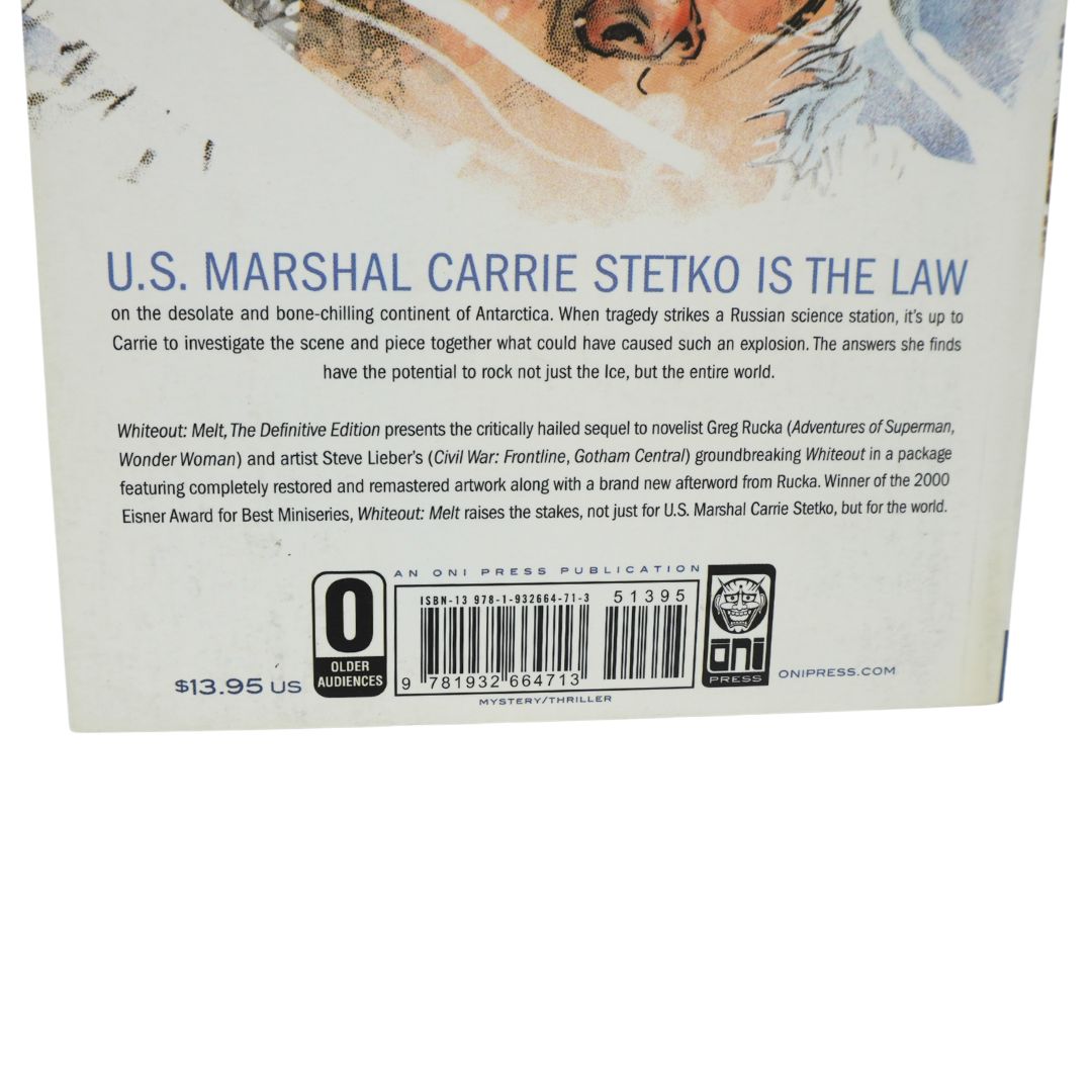 Barcode and ISBN on the backcover of Whiteout Volume 2