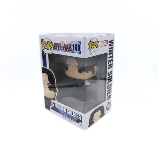 Image of the Winter Soldier Civil War 168 Funko Pop in its original packaging