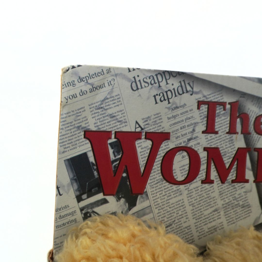 Corner of a vintage Wombles toy in its cardboard packaging