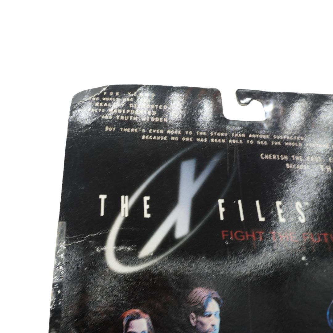 Packaging of 'The X-Files' with text and logo on a white background