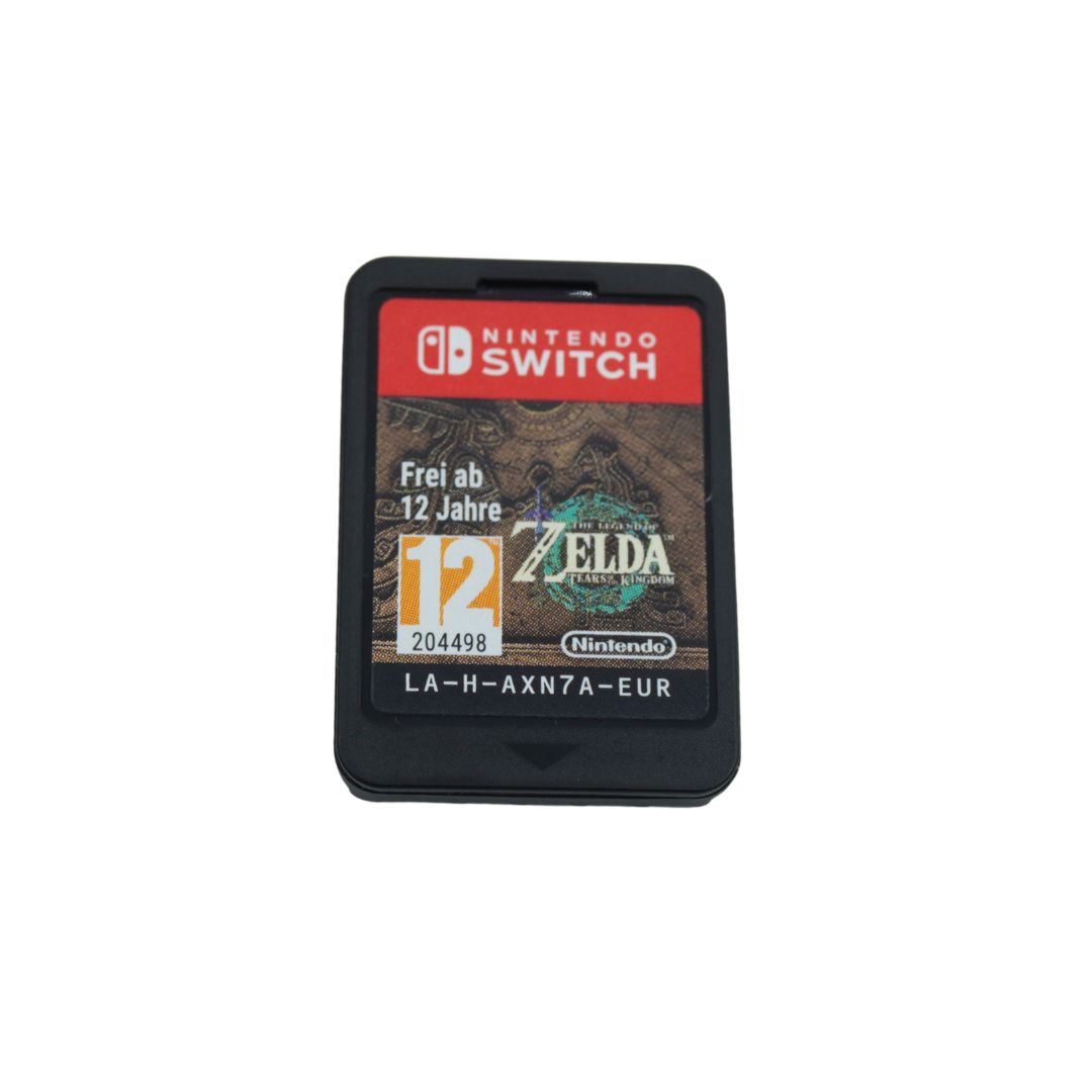 Black Nintendo Switch game cartridge for Zelda Tears of the Kingdom