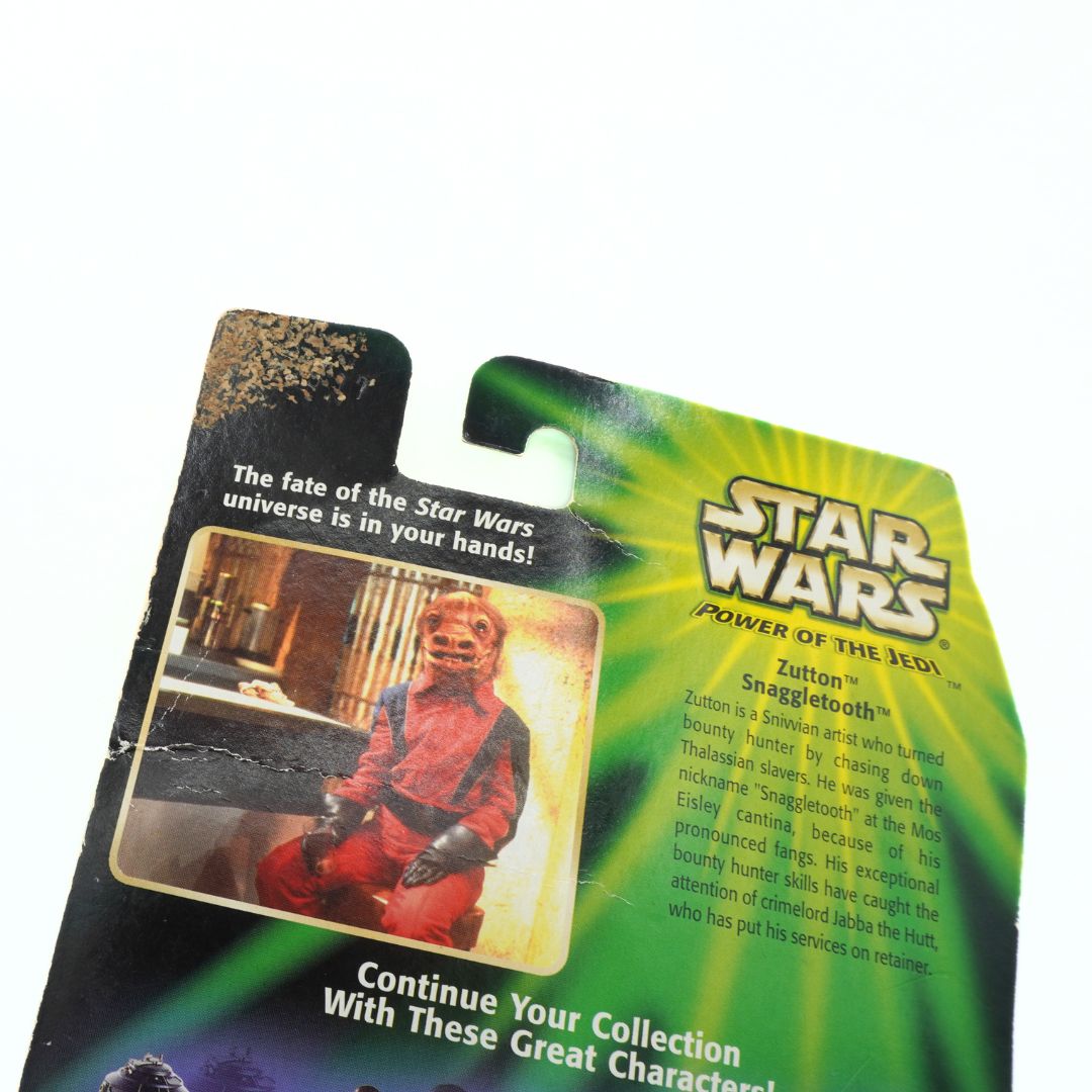 Star Wars action figure packaging with character image and branding